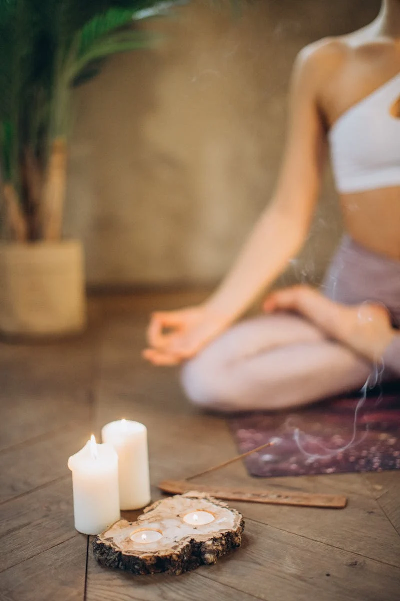 Man meditating